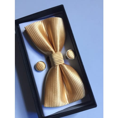 Stylish Men's Pattern Bow Tie- Yellow