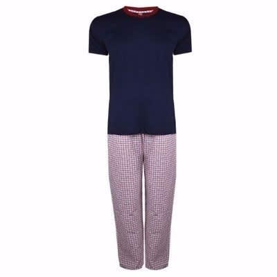 Men's Short Sleeve Cotton Sleepwear - Multicolour