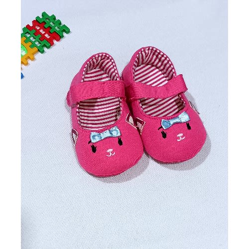 Babygirl Shoe With Bow - Pink
