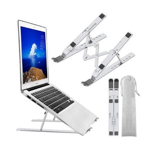 Aluminium Laptop Holder Riser Computer Stand -silver
