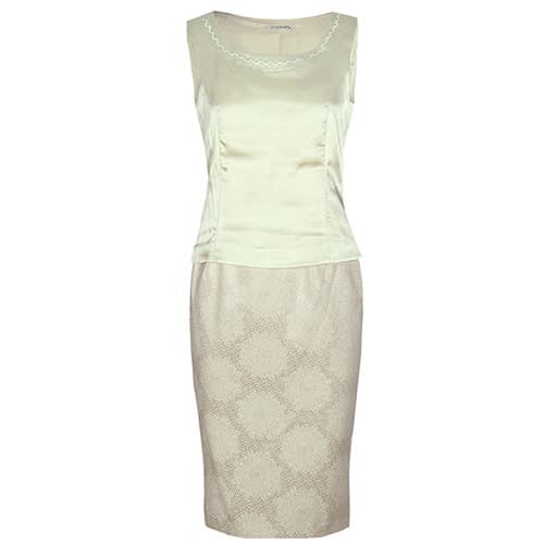 A Styled Ladies' Skirt Suit - 3 Piece - Cream - Lss-4920