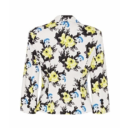 Floral Designer Skirt Suit - Yellow