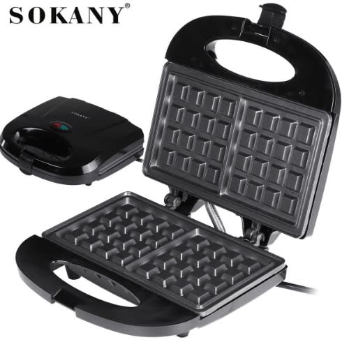 Waffle Maker - 750W - Black - Sk-114