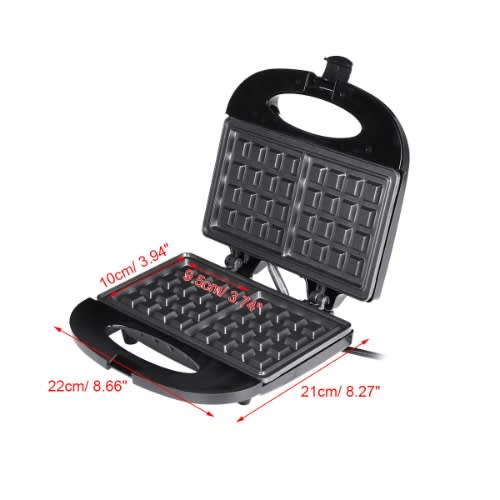 Waffle Maker - 750W - Black - Sk-114