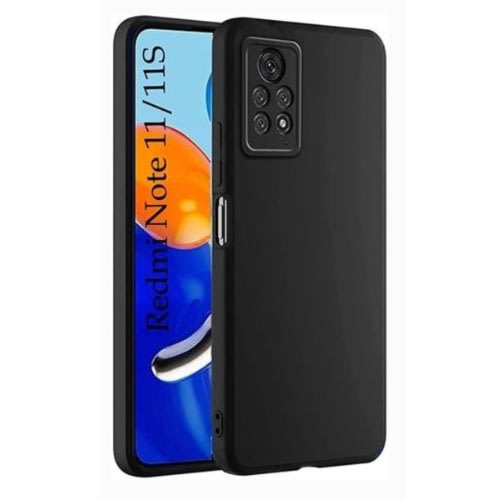 Silicon Protective Back Case For Xiaomi Redmi Note 11 - Note 11s - Black