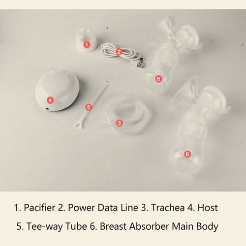Double Electric Breast Milk Extractor For Baby Feeding - Bpa Free
