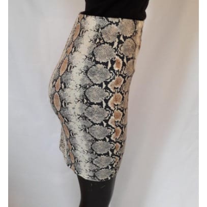 Snake Print Mini Skirt