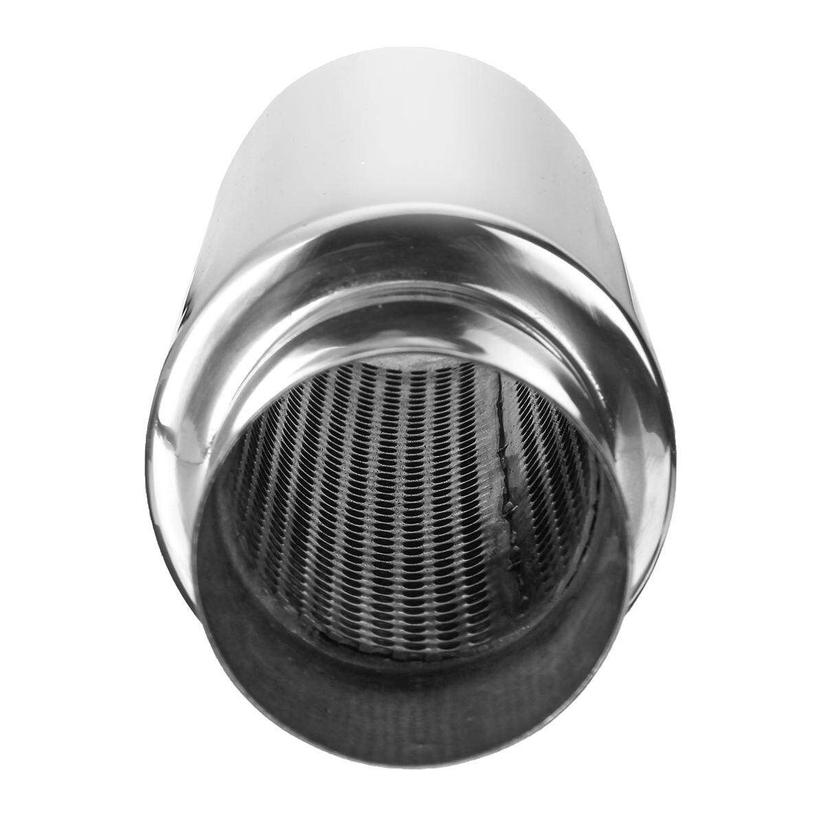 Exhaust Muffler / Resonator - 304 Stainless Steel - 2.5" In - 12" Long 141700920859
