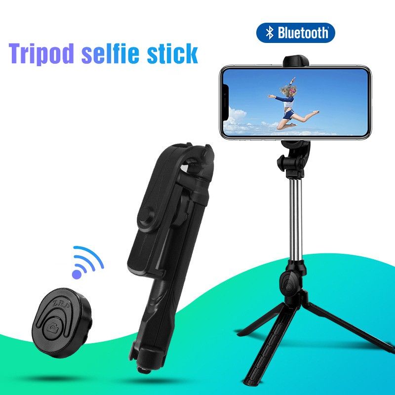 Tripod Bluetooth Remote Controller Hand-held Selfie Stick