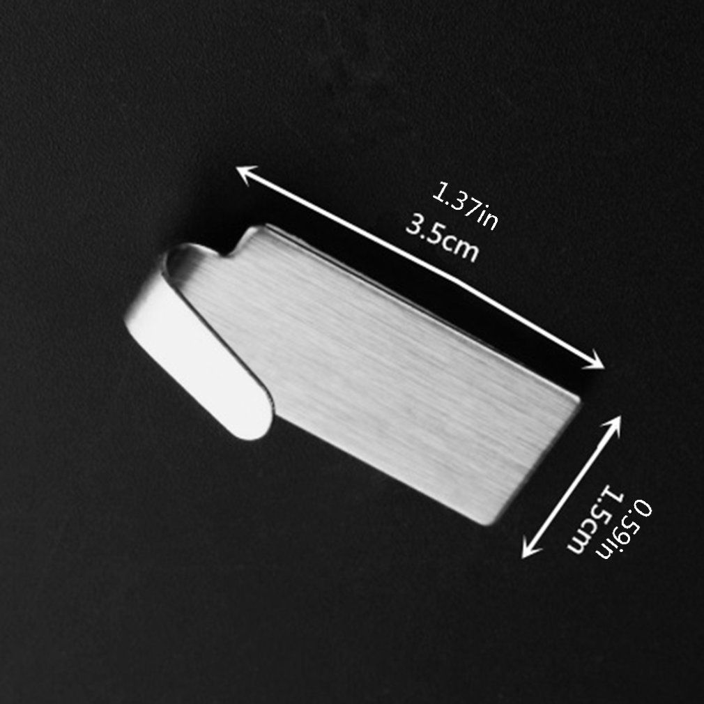 6pcs Adhesive Stainless Steel Bathroom Wall Hanger Stick Robe Towel