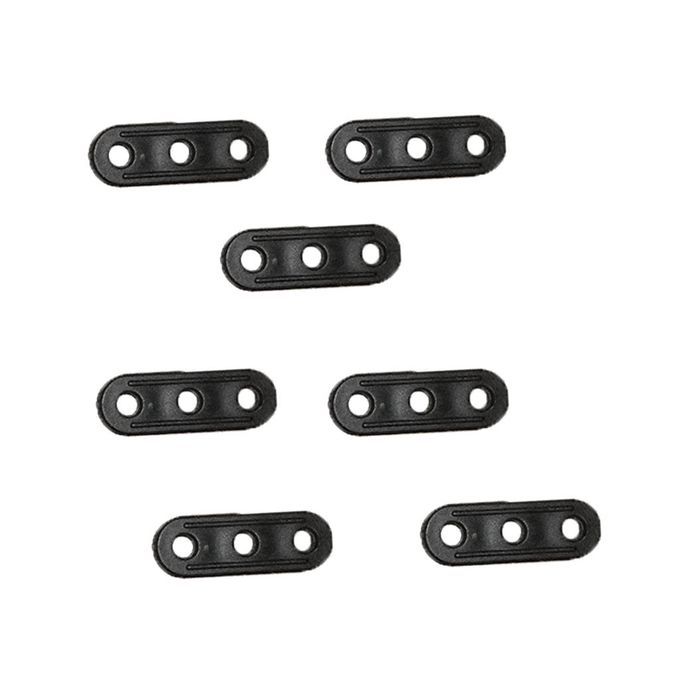 10Pcs Camping Plastic Tent Lock Rope Guyline Bent Runners - Black