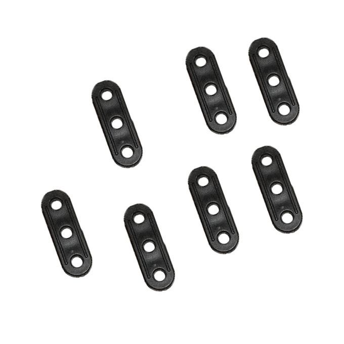 10Pcs Camping Plastic Tent Lock Rope Guyline Bent Runners - Black