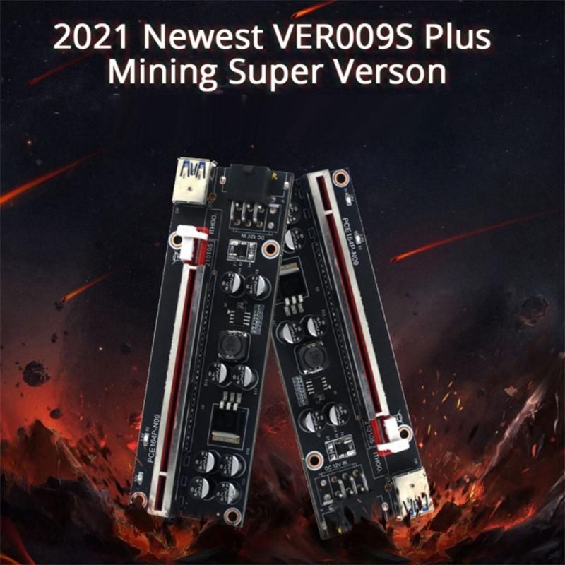 10 Pcs VER009S Plus PCI-E PCIE Riser 009S 6Pin PCI Express