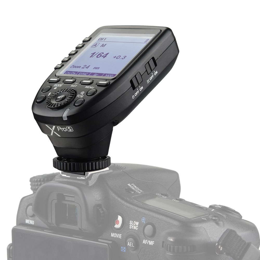 XproS TTL Wireless Flash Trigger Transmitter Support TTL Autoflash 1/8000s HSS Large LCD 5 Group Buttons 11 Customizable Functions For Sony A7 II A77 A99 ILCE-6000L A9 A7R A7RII A350 DSC-RX10