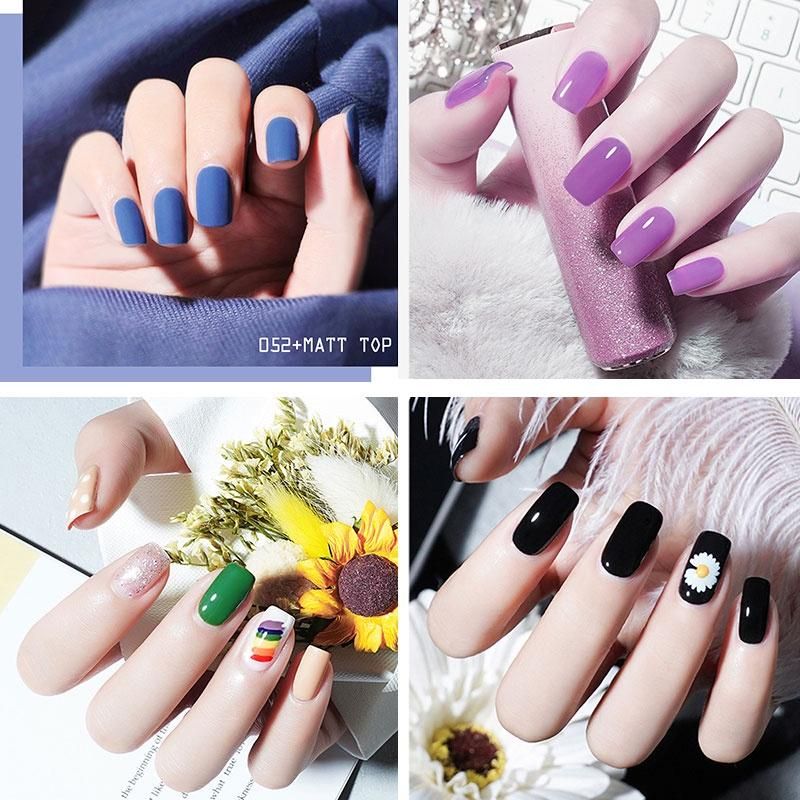 Nail Varnish Nail Art Kit With Top Coat Base Coat
