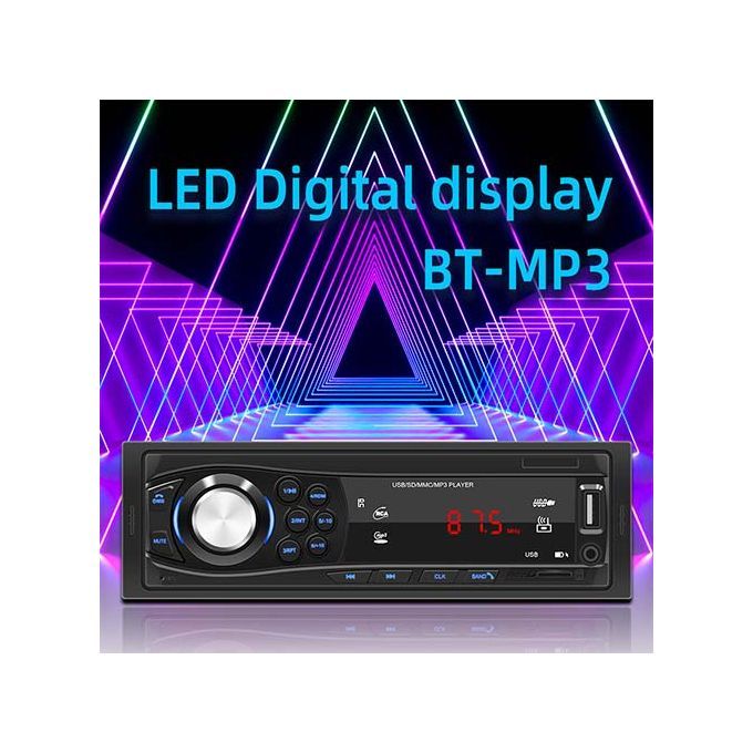 New Product 12V Universal Car Bluetooth Mp3 Player Supports TF Card U Disk FM Car Radio
