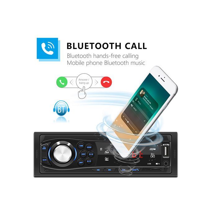 New Product 12V Universal Car Bluetooth Mp3 Player Supports TF Card U Disk FM Car Radio