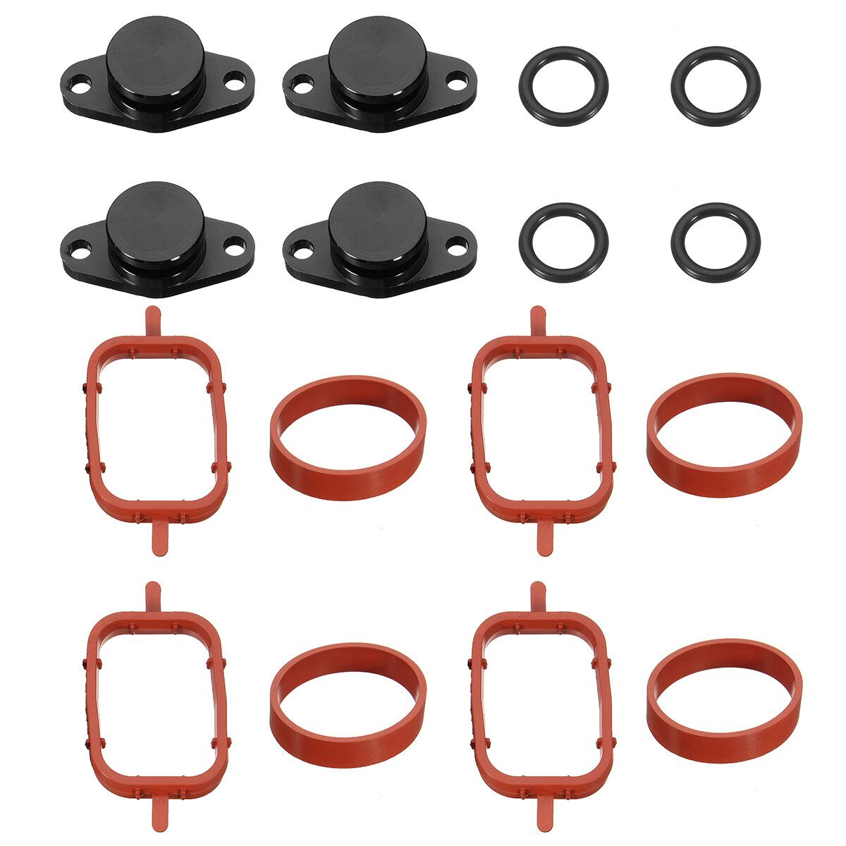 4X 22mm Swirl Flap Removal Blanks Gasket For BMW
