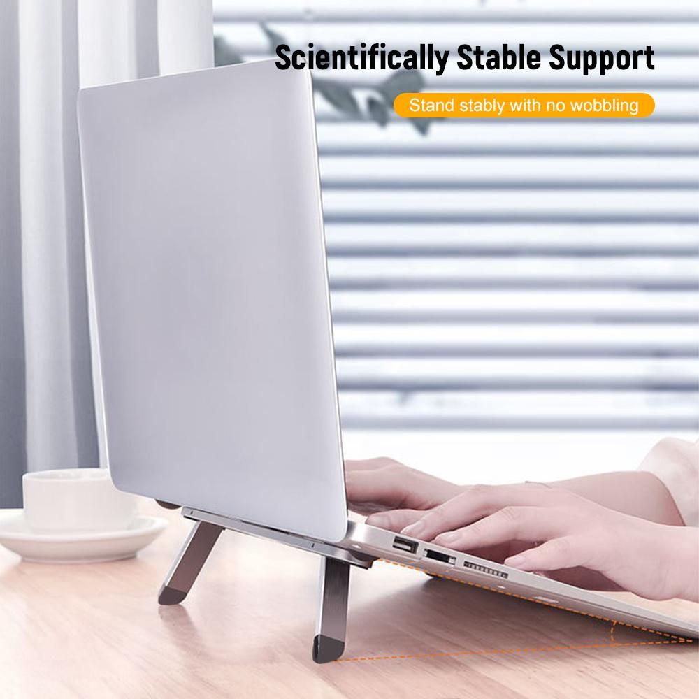 Laptop Stand Holder Riser Foldable Ventilated Aluminium Alloy Laptops Support for Laptop Computer Tablet