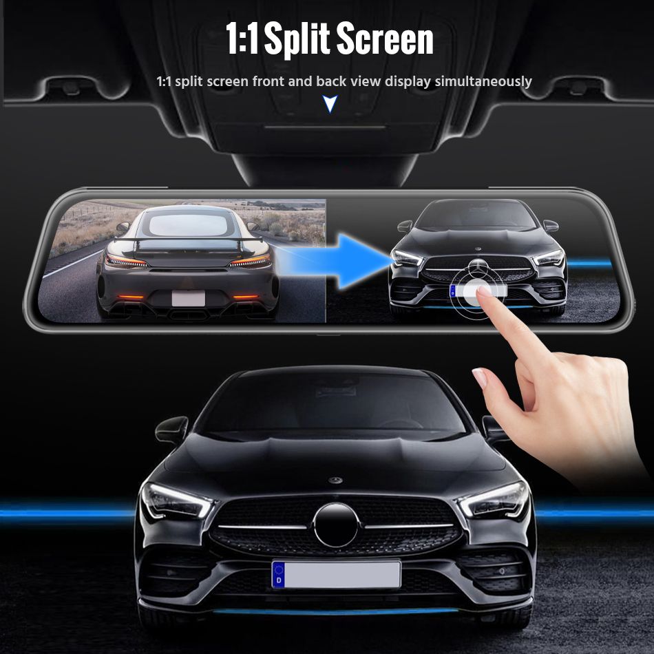 Car DVR Mirror Video Recorder 1080P Touch Screen Dashcam