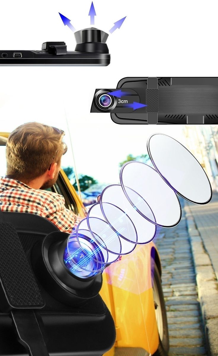 Car DVR Mirror Video Recorder 1080P Touch Screen Dashcam
