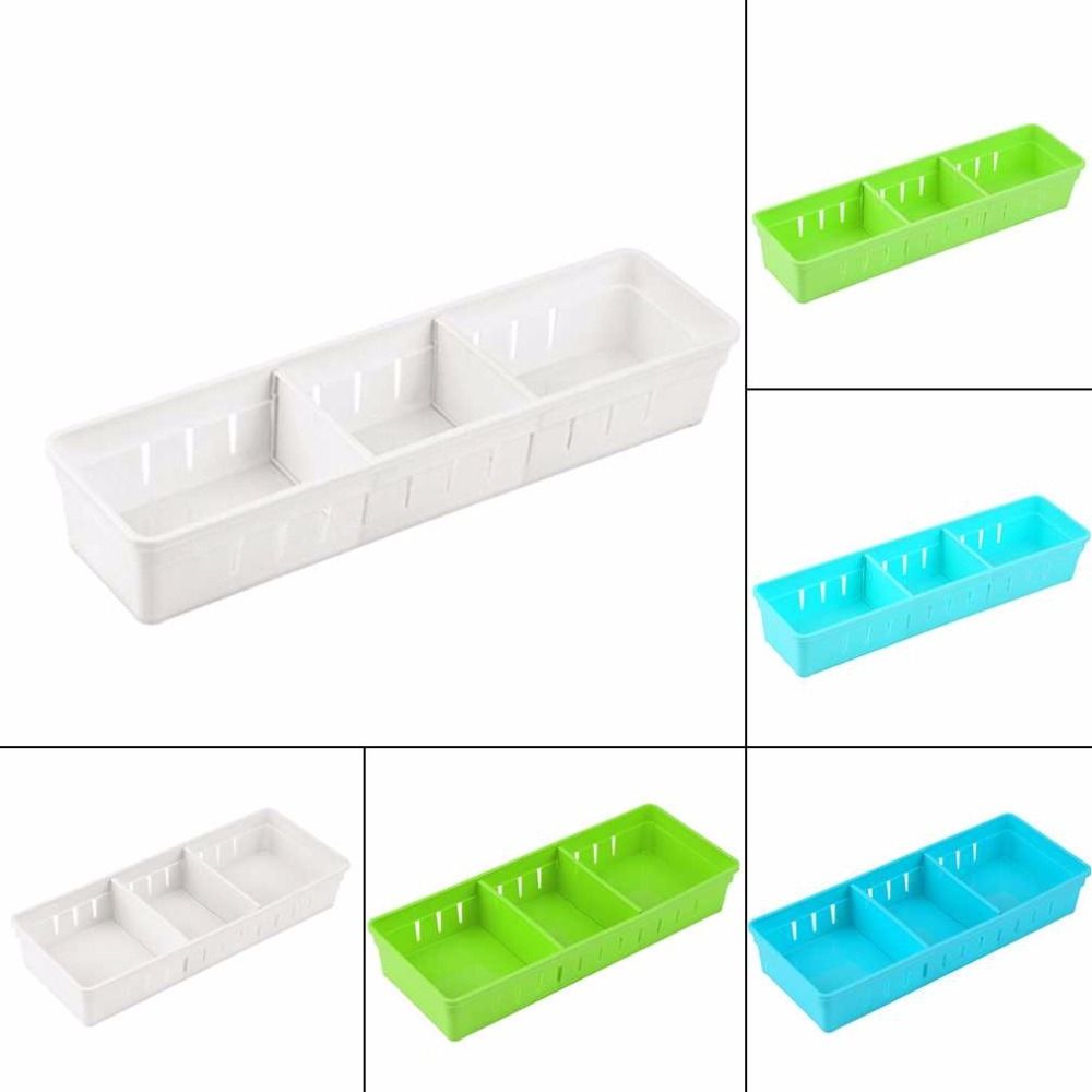 Drawer Cutlery Divider Case Makeup Storage Organizer Box