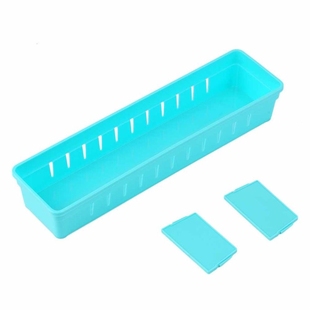 Drawer Cutlery Divider Case Makeup Storage Organizer Box