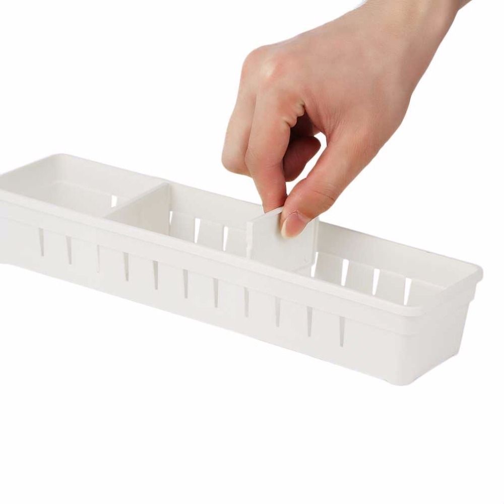 Drawer Cutlery Divider Case Makeup Storage Organizer Box