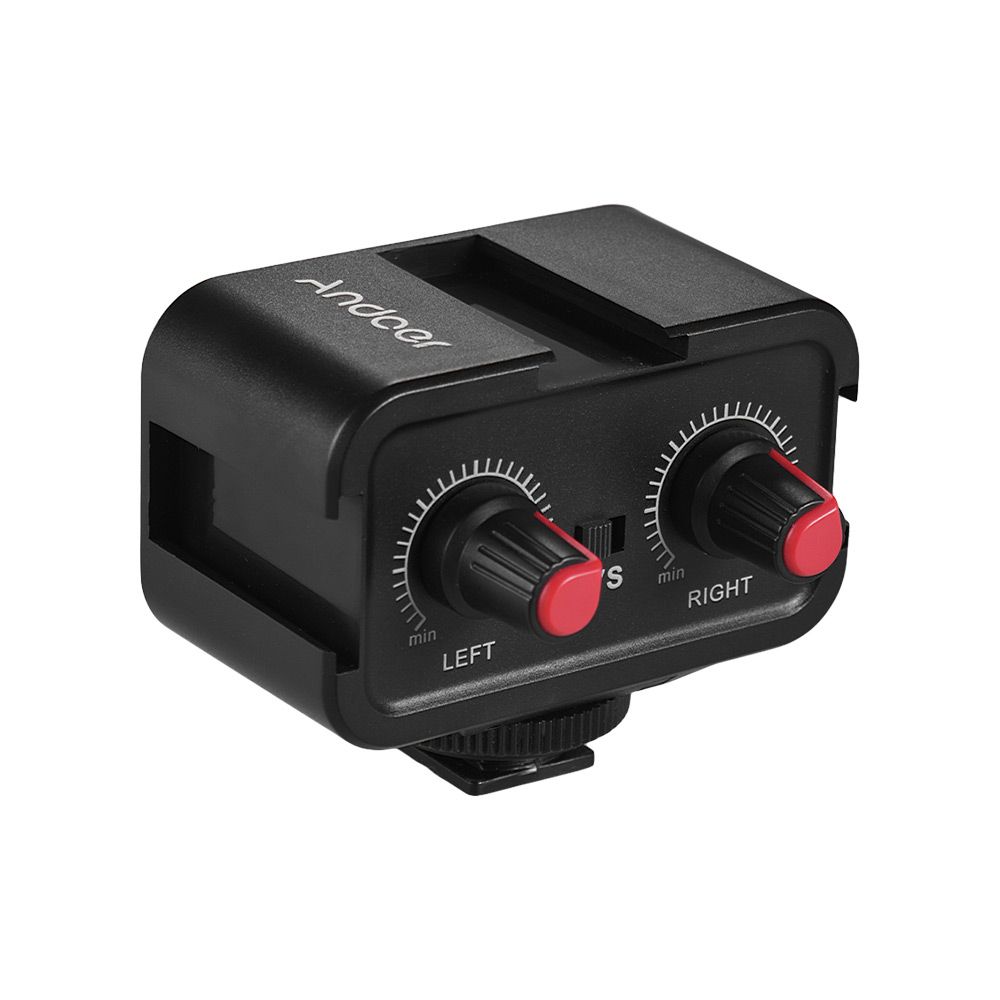 WS-VS Dual-Channel Microphone Audio Mixer Adapter &