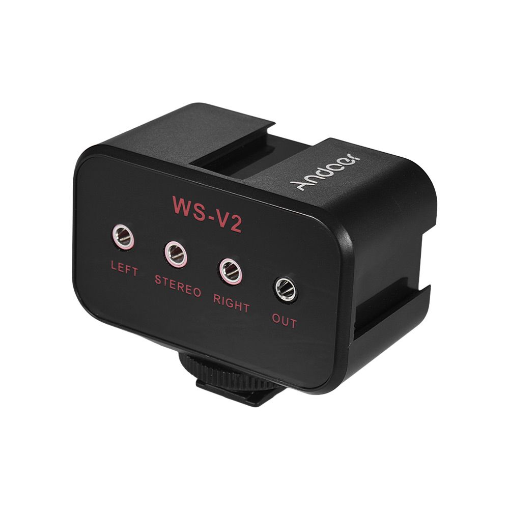 WS-VS Dual-Channel Microphone Audio Mixer Adapter &
