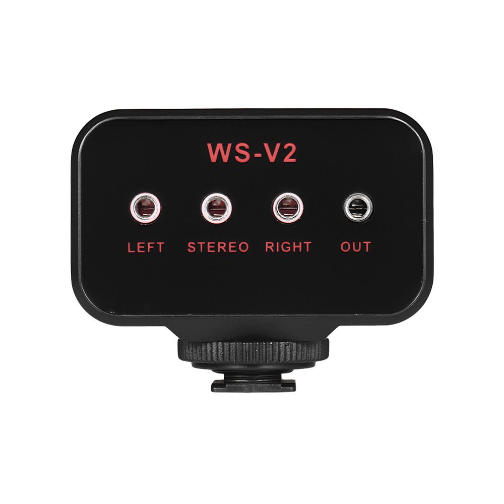 WS-VS Dual-Channel Microphone Audio Mixer Adapter &