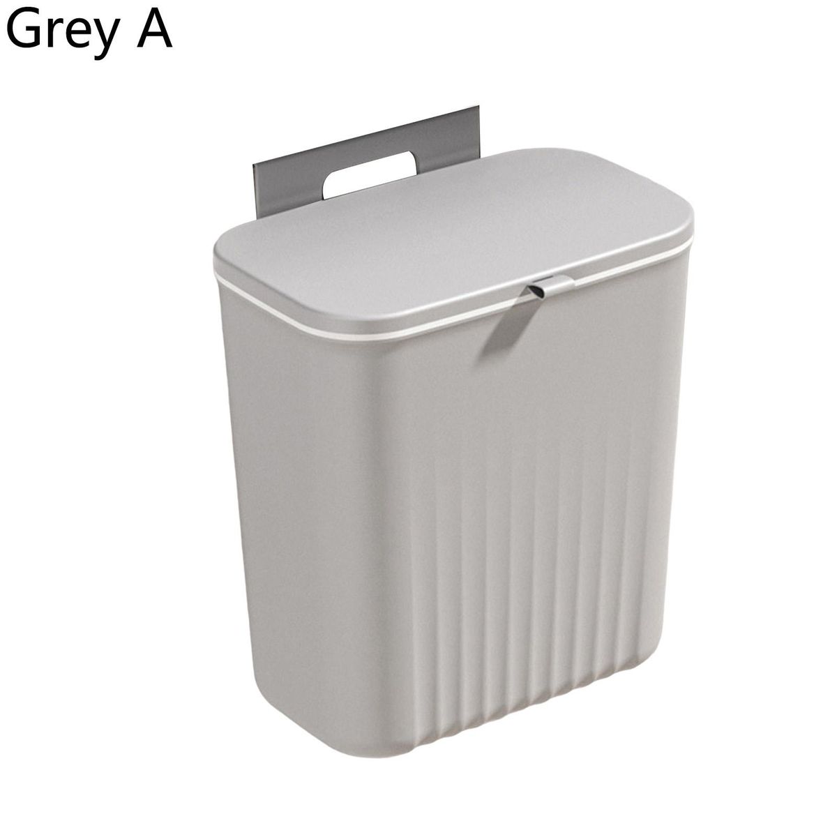 Waste Garbage Bin Wall-mounted Sliding Garbage Can Grey