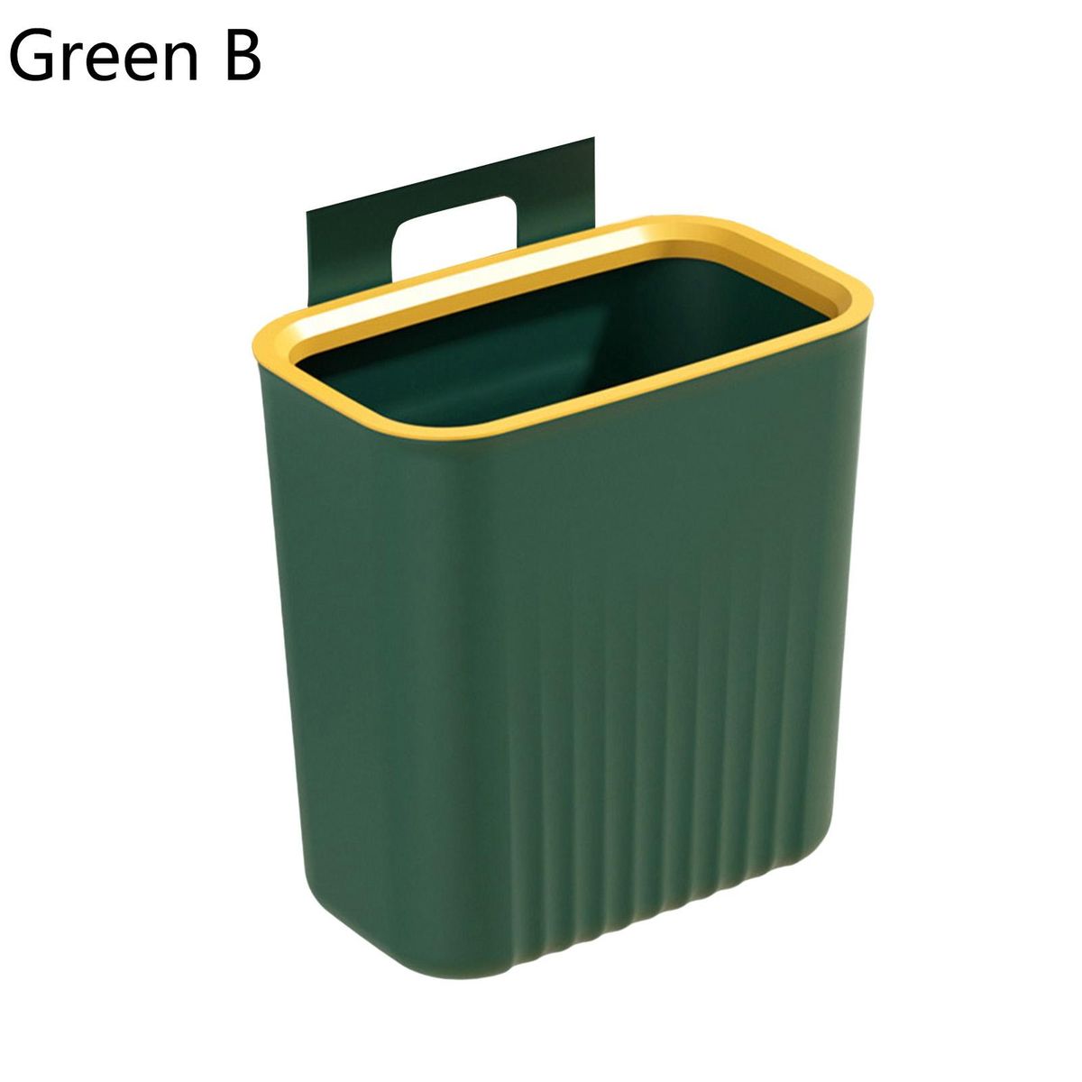 Waste Garbage Bin Wall-mounted Sliding Garbage Can Green