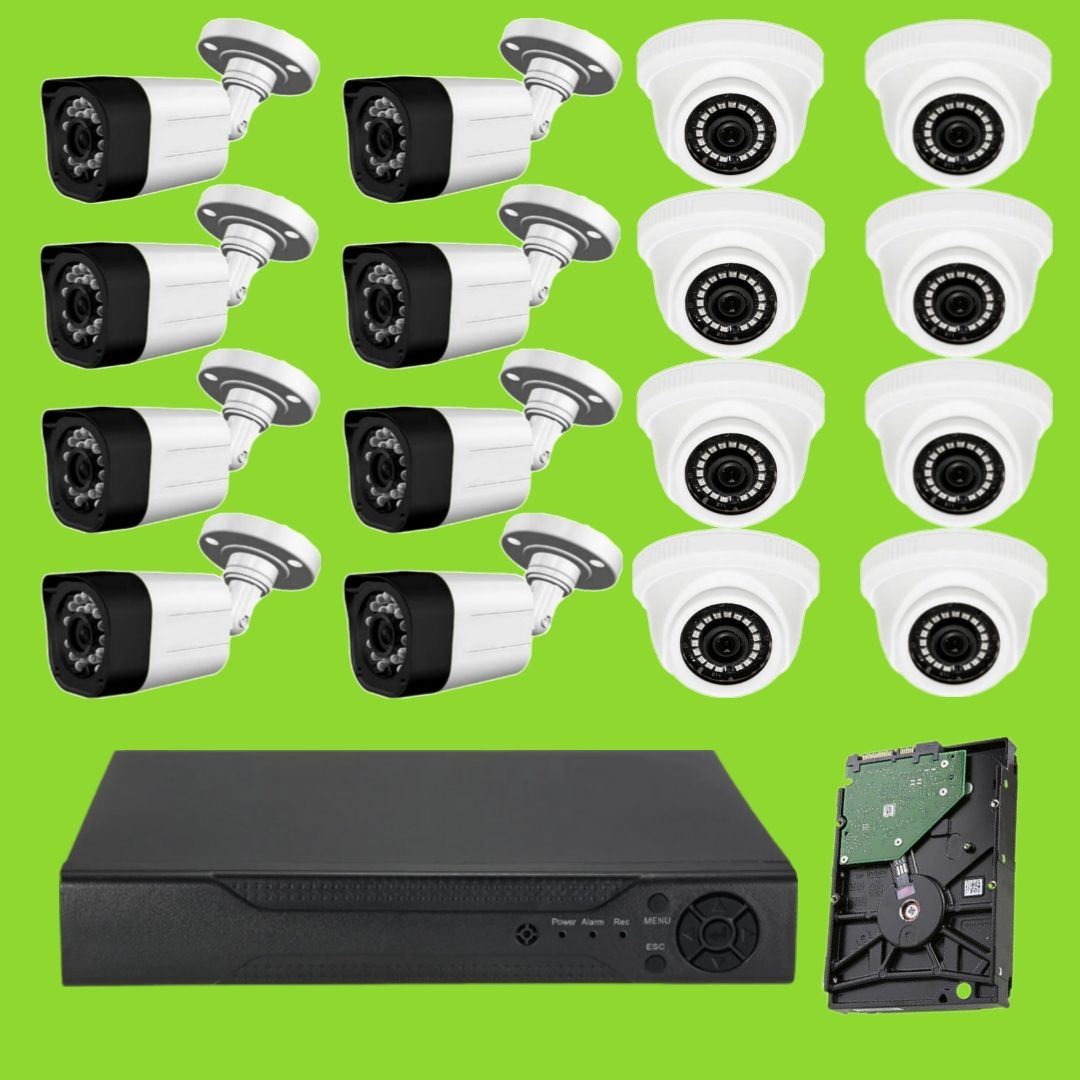 CCTV Camera 16channels Kit + 2TB Hard Disk