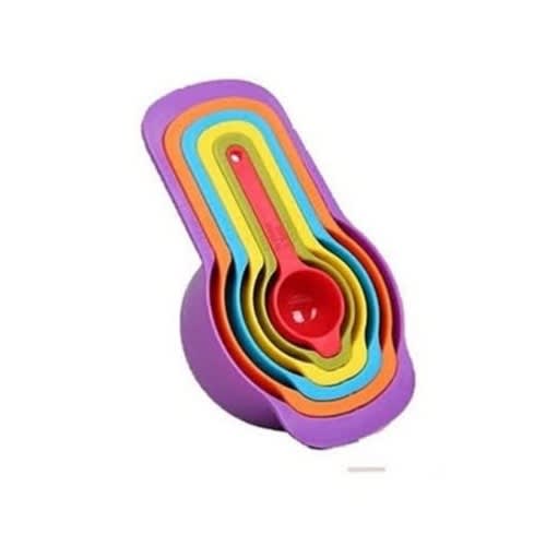 Colorful 6pcs Measuring Cups And Spoon Set