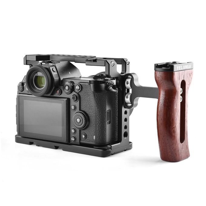 Universal Side Wooden Handle Grip Camera Cage Side Handle For Digital