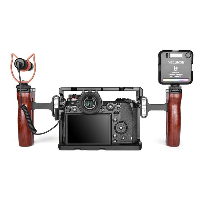 Universal Side Wooden Handle Grip Camera Cage Side Handle For Digital