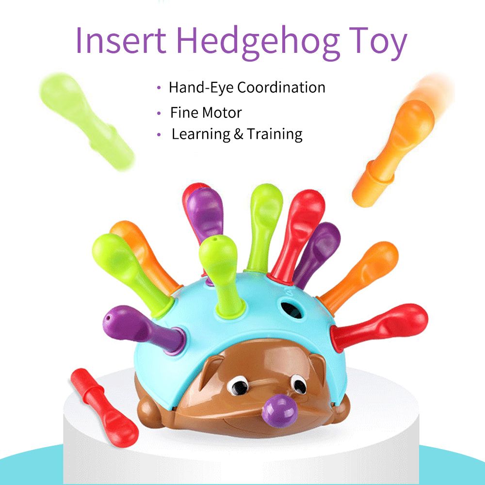 Insert Hedgehog Toy Early Education Montessori Toy Focus