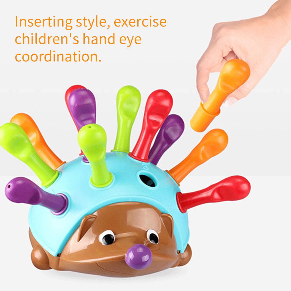 Insert Hedgehog Toy Early Education Montessori Toy Focus