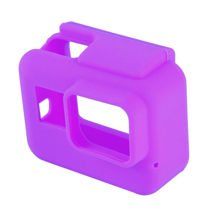 Anti-scratch Lens Camera Silicone Protective Case Cover-Red