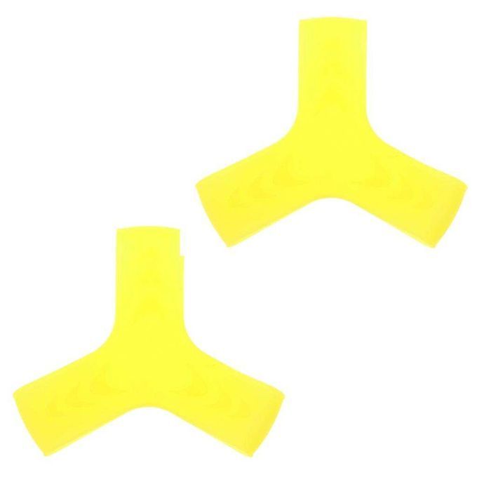 2pcs S/M/L Swimming Scuba Diving Snorkeling Silicone Fin S Yellow