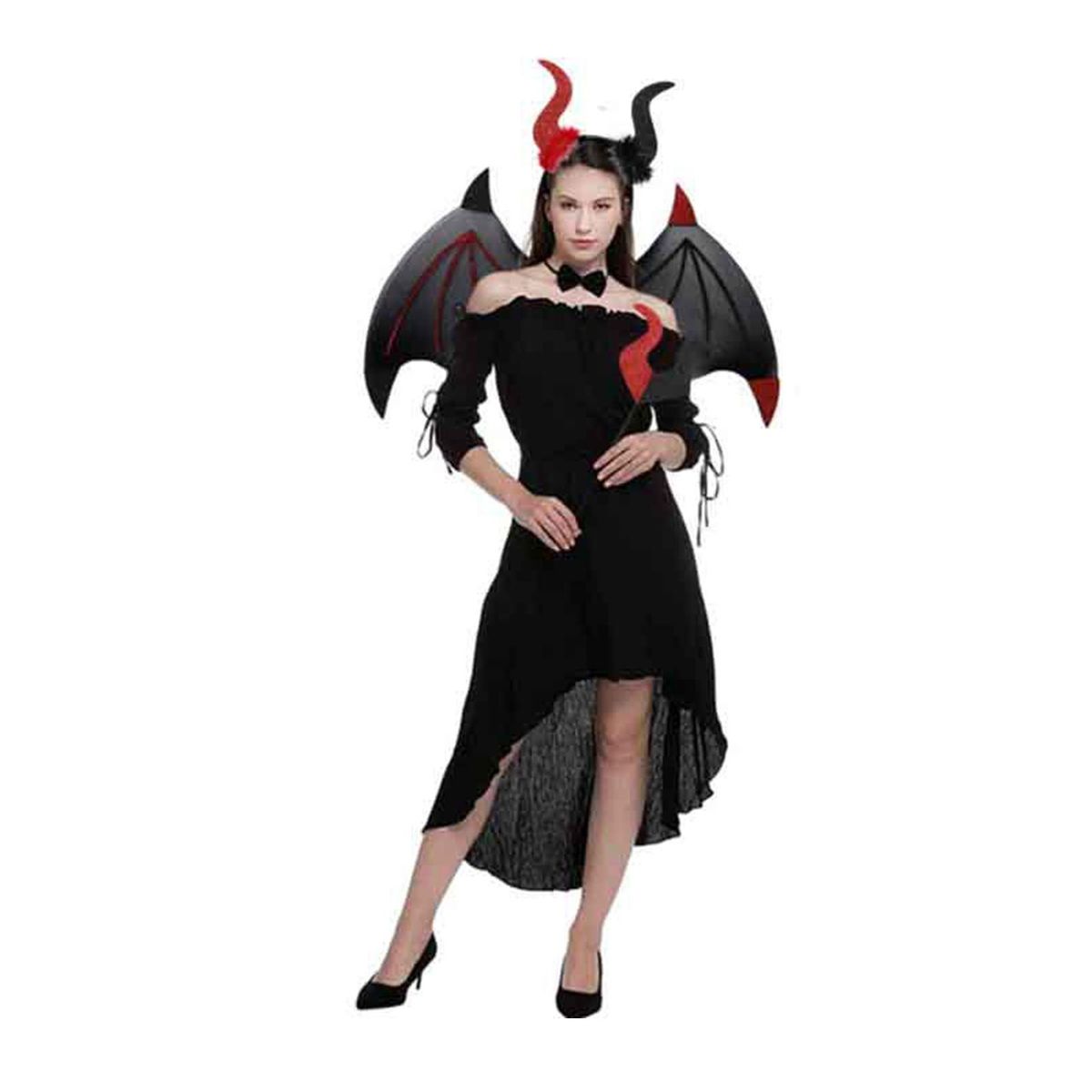 Halloween Devil Costume Set With Devil  Red And Black
