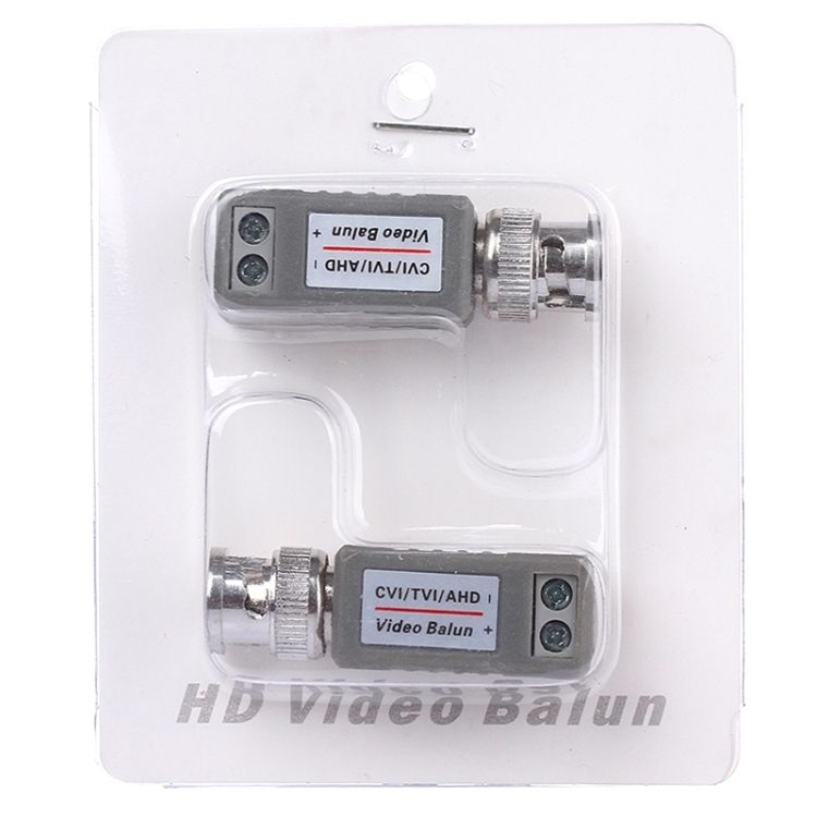 2 PCS 202E-HD CVI/TVI/AHD Video Balun Coaxial Adapter