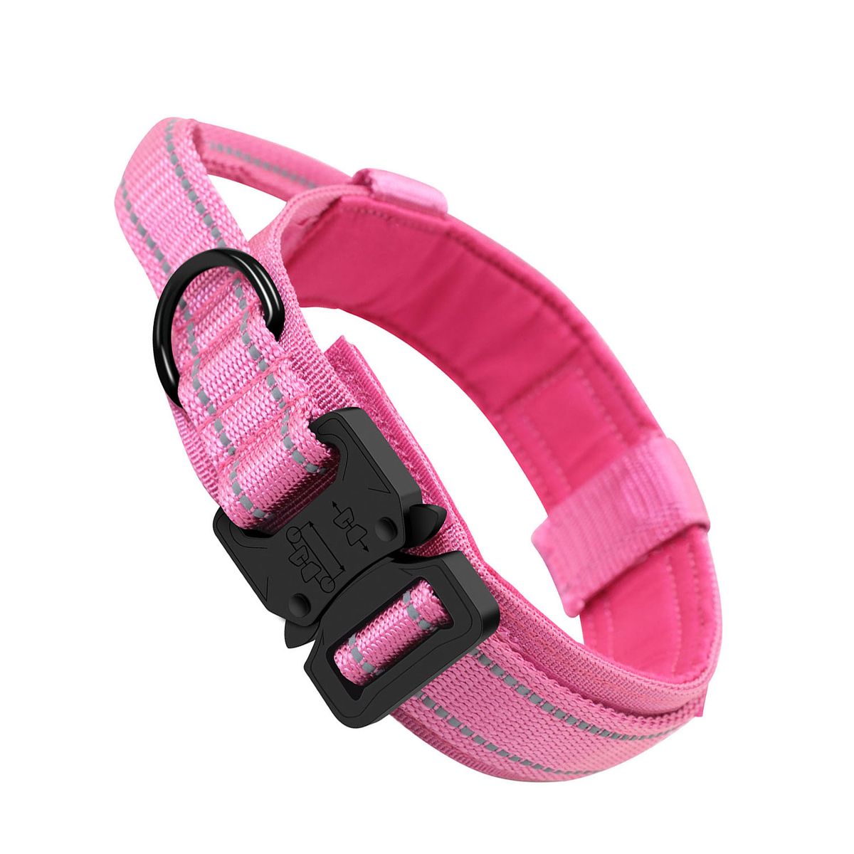 Multicolor Duarable Dog Collar Leash Nylon Adjustable Large