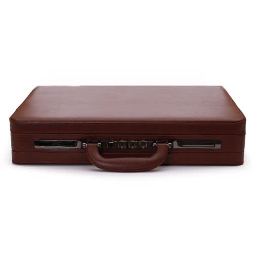 Natural Genuine Quality Leather Briefcase- 100% Pure Leather