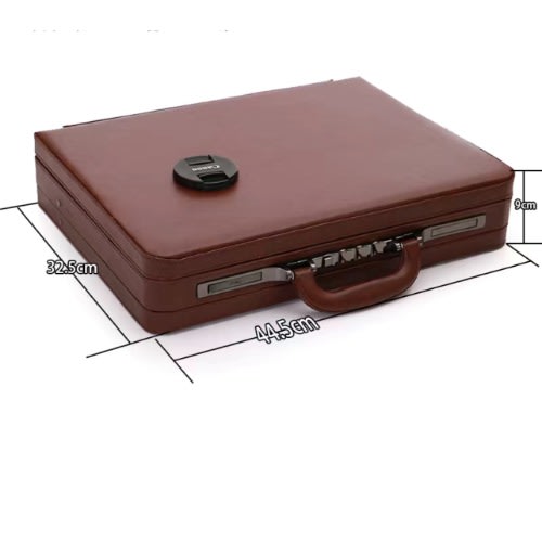Natural Genuine Quality Leather Briefcase- 100% Pure Leather
