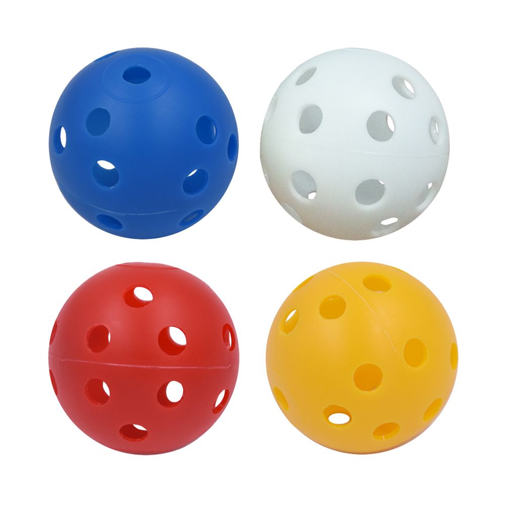 50pcs Plastic Whiffle Airflow Hollow Golf Ball Practice