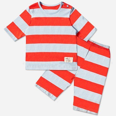 Unifriend Children's Striped One-sided 7-piece Underwear Top