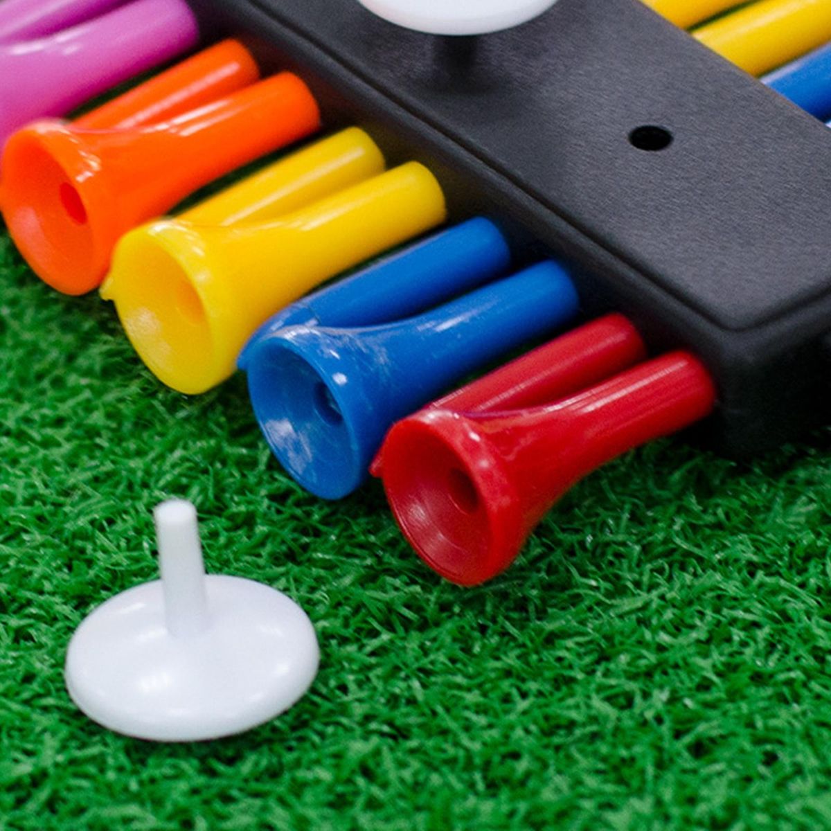 Golf Tee Holder 12 Holes For Bag Golf Tee Storage