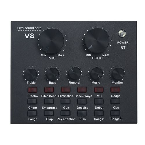 V8 Audio Usb External Sound Card Headset Microphone Wireless Adapter